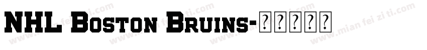 NHL Boston Bruins字体转换